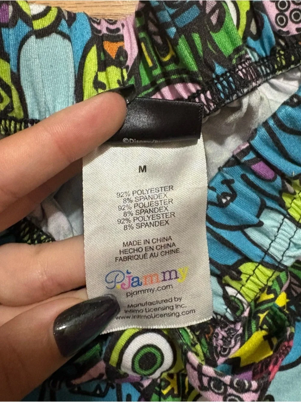 Disney Pixar Monsters University Pajama Pants Women’s Medium Colorful Lounge - Picture 5 of 7